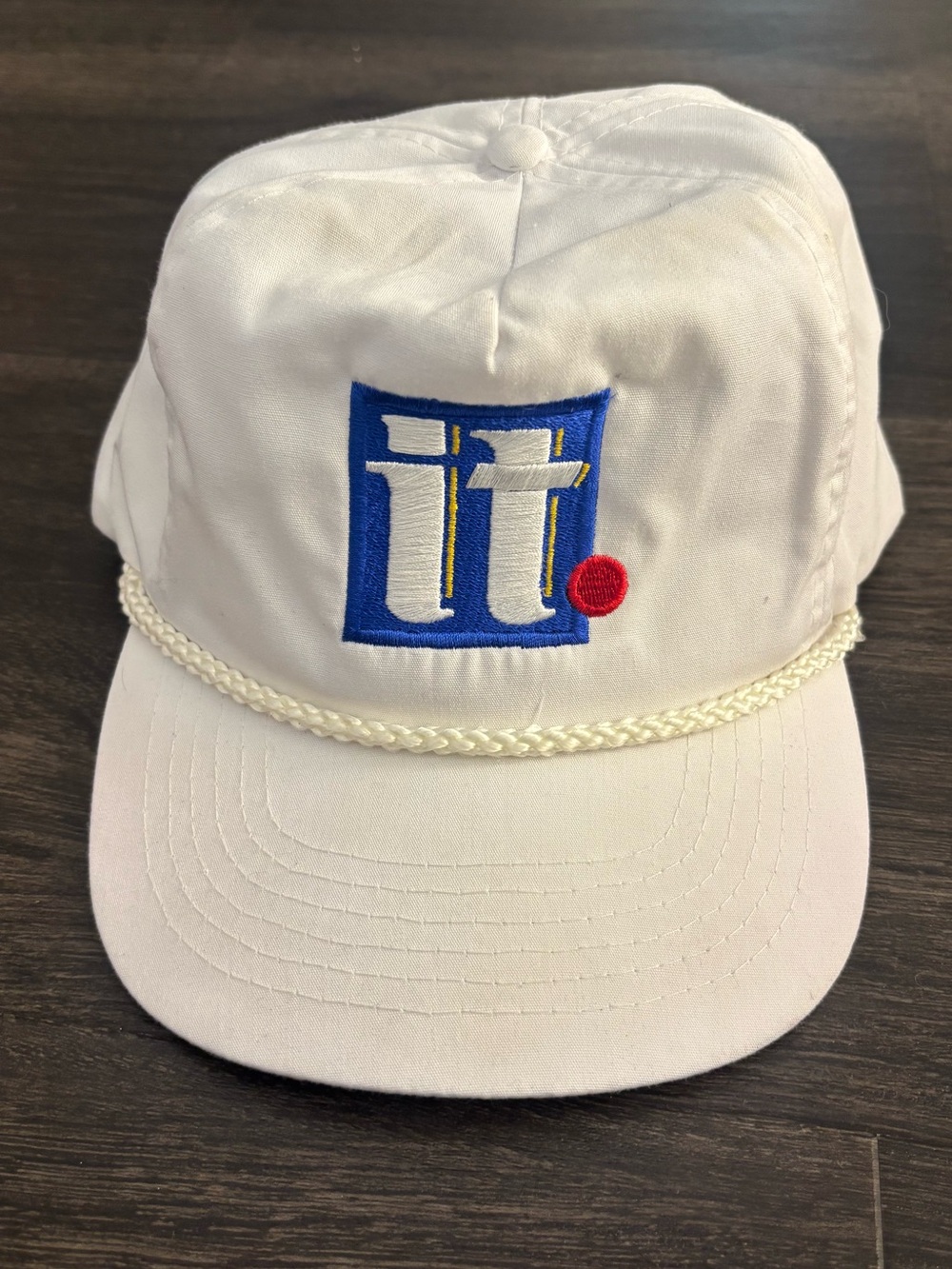 Vintage Miller Lite "it." Cap Hat White StrapBack